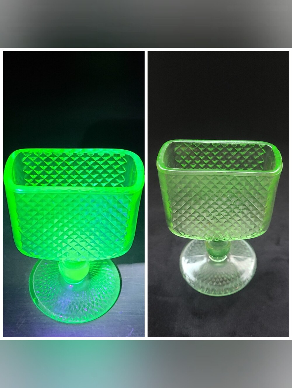 Uranium Glass Vintage Cigarette Holder